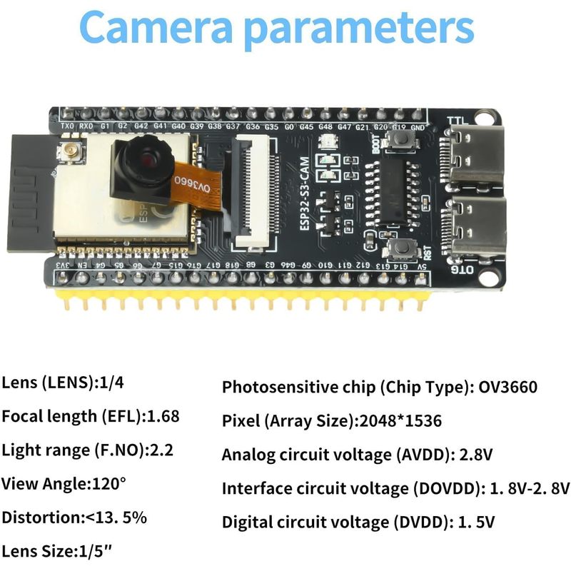 ESP32-S3-CAM Board With OV3660 - Esp32 Uart Module recension och pris