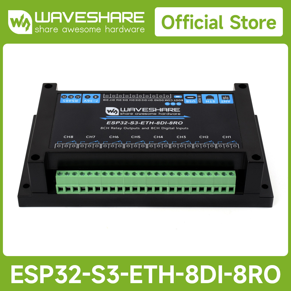 Waveshare Industrial 8-Channel - Esp32 Uart Module recension och pris