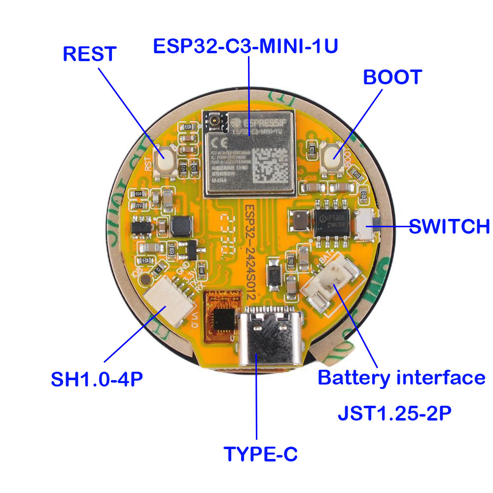 ESP32 Display 1.28 inch ESP32- - Esp32 C3 recension och pris