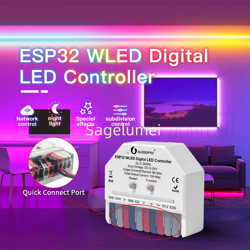 DIY GLEDOPTO ESP32 Mini WLED L - Espressif Esp32 recension och pris