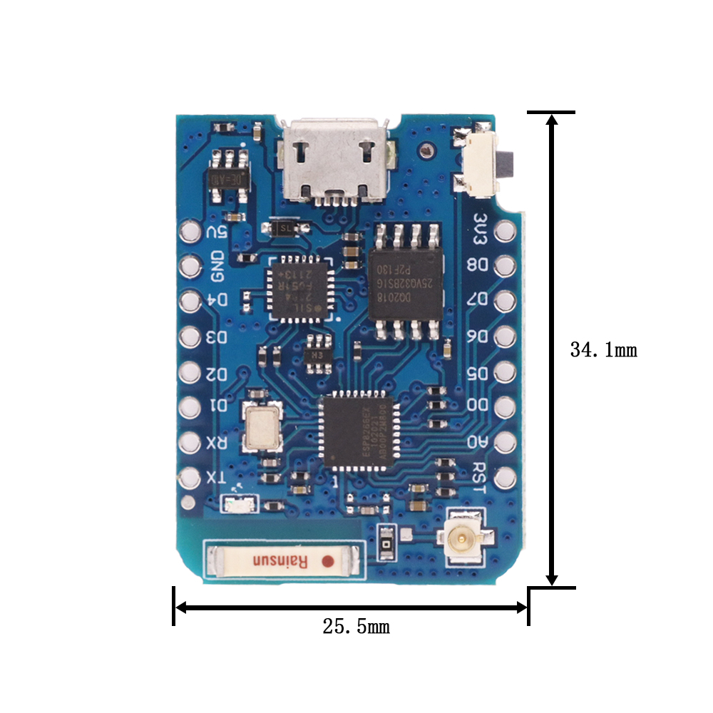 WeMos D1 Mini Pro V3.0 NodeMcu - Esp8266 Nodemcu recension och pris