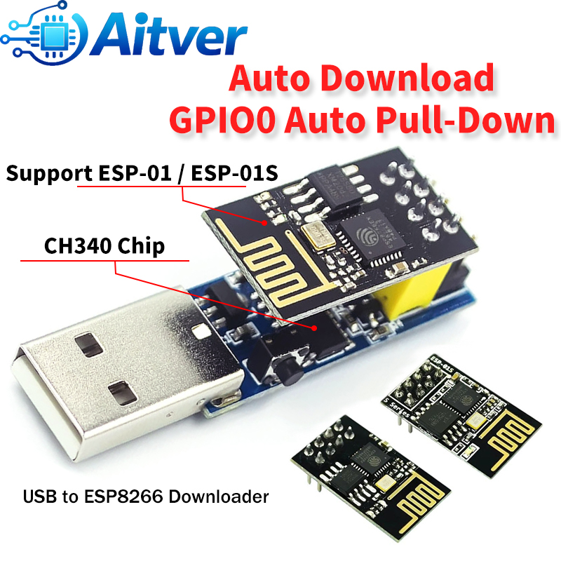 ESP01 Programmer Adapter USB t - Esp8266 recension och pris