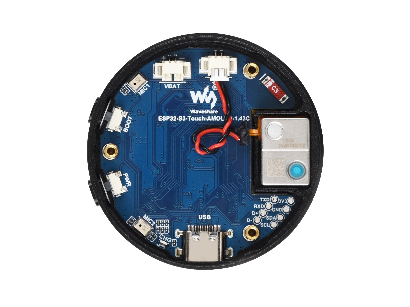 WaveshareESP32-S3 1.43inch AMO - Esp32 Development Board recension och pris