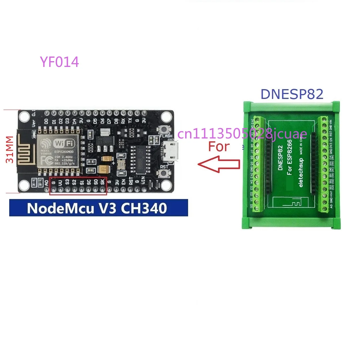 ESP8266 NodeMcu WiFi Module Ar - Esp8266 recension och pris