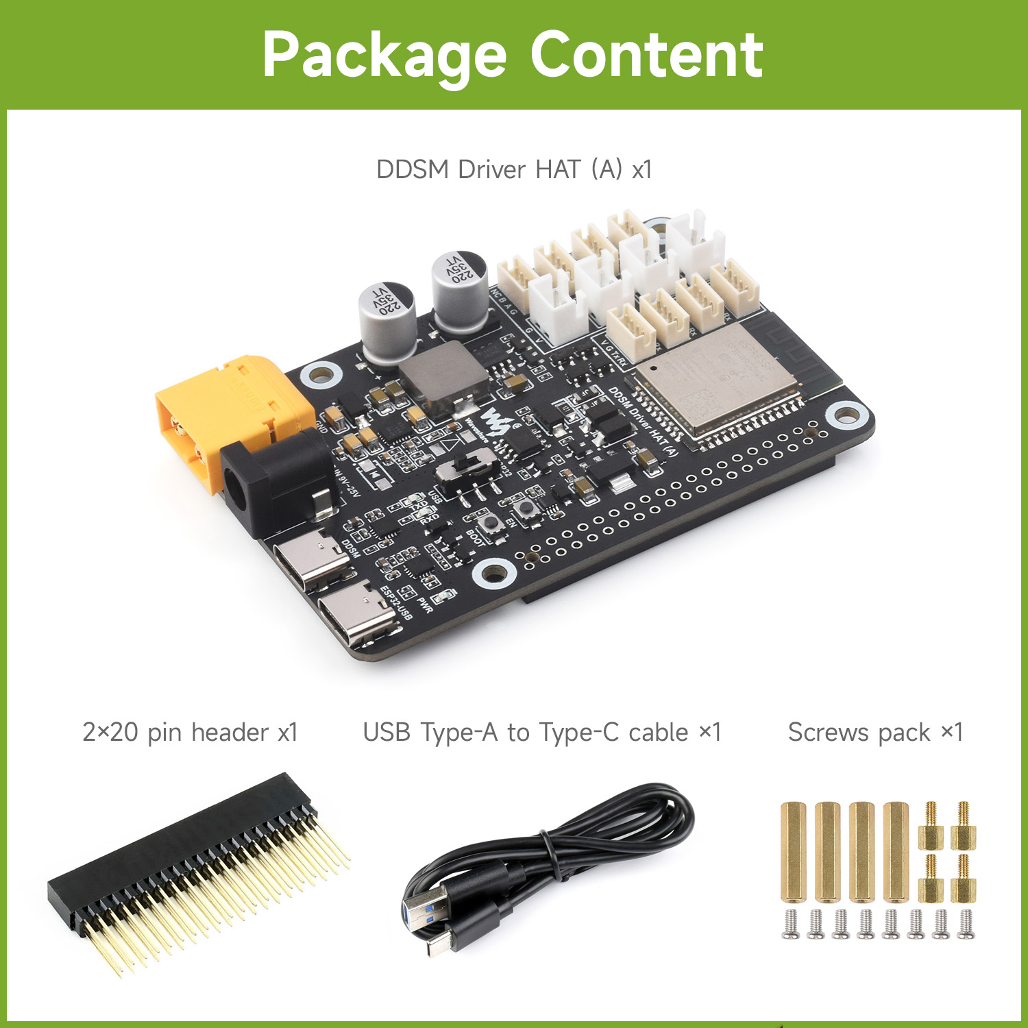 Waveshare Direct Drive Servo M - Esp32 Uart Module recension och pris